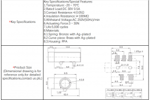 PJ-365 3,5-mm-Audiobuchse 5-poliger rechtwinkliger SMT-Typ PJ-365-5A