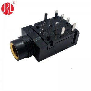 PJ-606A 6.35mm TRRRS Audio Jack Through Hole Right Angle
