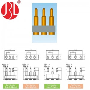 Pogo Pin Spring Loaded Pin 4Pin Fabricant Fournisseur
