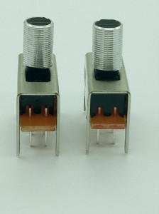 SS-23D01 DP3T Slide Switch Metal Knob Actuator DIP Through Hole Horizontal