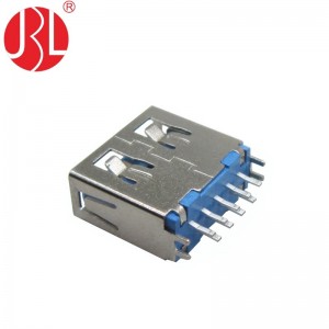 Straddle Mount USB 3.0 A Type Female Connector 9 Pin