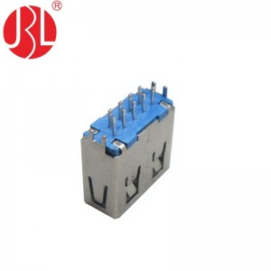 Straddle Mount USB 3.0 A Type Female Connector 9 Pin