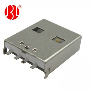 Mid Mount USB Tipo A 2.0 Plug 4 Pos SMD Offset 2,55mm