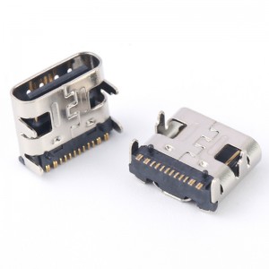 USB-20C-F-01T USB 2.0 C Type 16P Surface Mount Through Hole USB C Receptacle