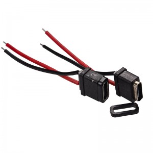 USB-20C-F-06F02L Embase USB type C étanche Montage sur panneau